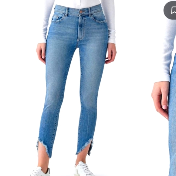 NWT$209 DL1961 Farrow High Rise Cropped Ankle Skinny Jeans in Monterio Sz 30 - Picture 3 of 16